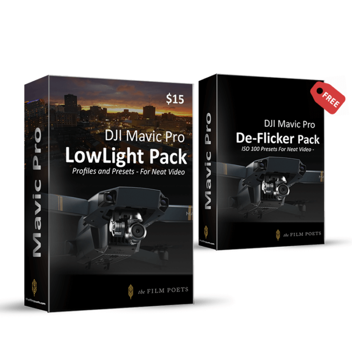 Low Light Pack For Dji Mavic Pro And Neat Video