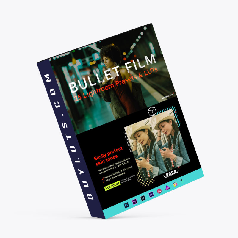 25 Bullet Film Lightroom Presets and LUTs